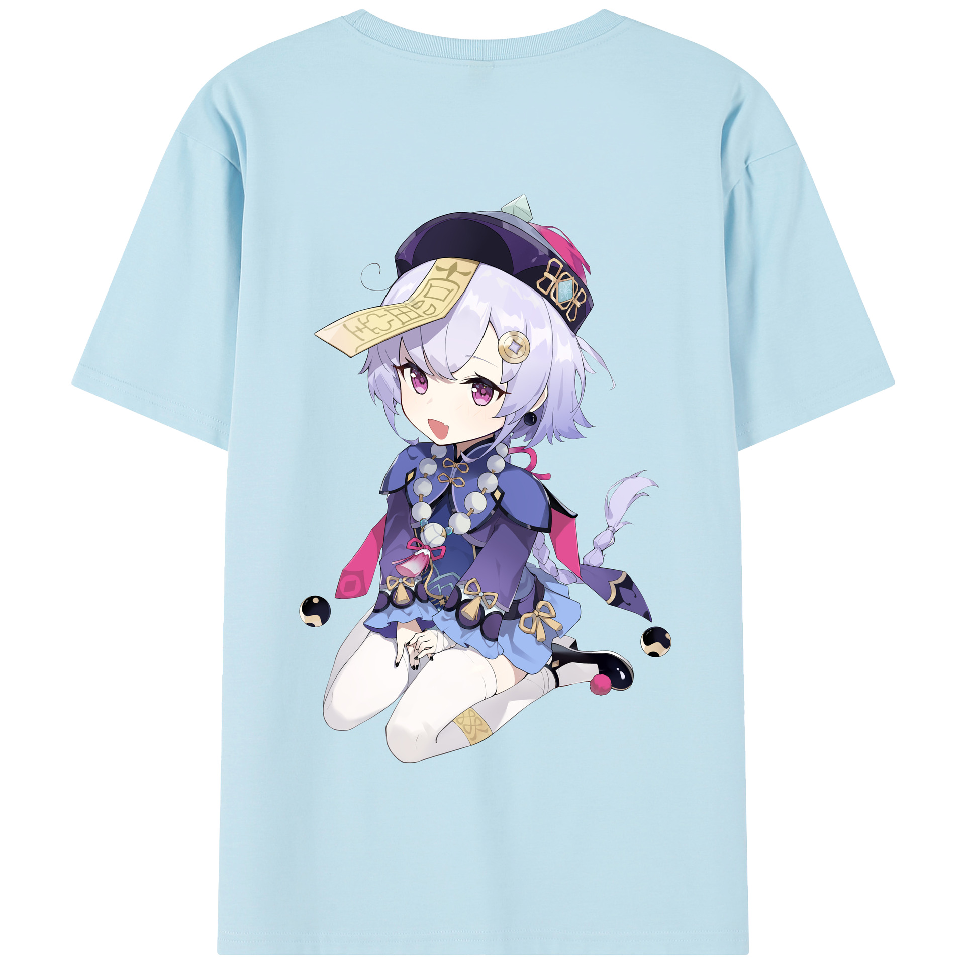げんし神 七七 なな  genshin Nana 綿100％半袖Tシャツ（背面プリント）
